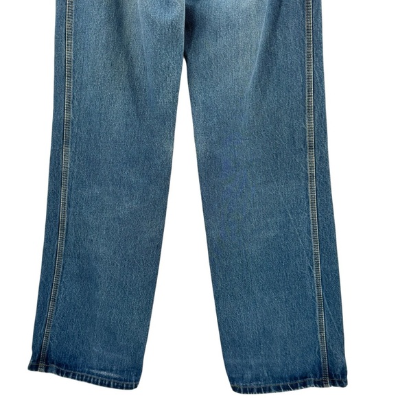 Vintage 70s Chic High Waisted Wide Leg Trouser Jeans 100% Cotton USA | 25" x 32" - Picture 7 of 15